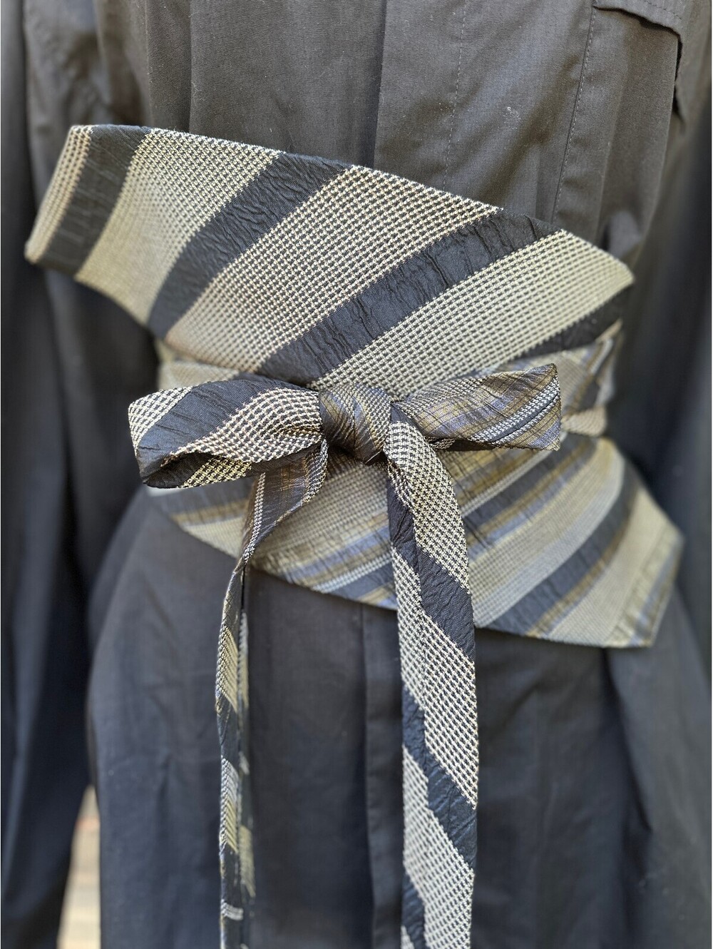Upcycled Silk Obi Belt | Corset Wrap Style | OOAK | OS